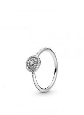 Luxe diamanten zilveren ring